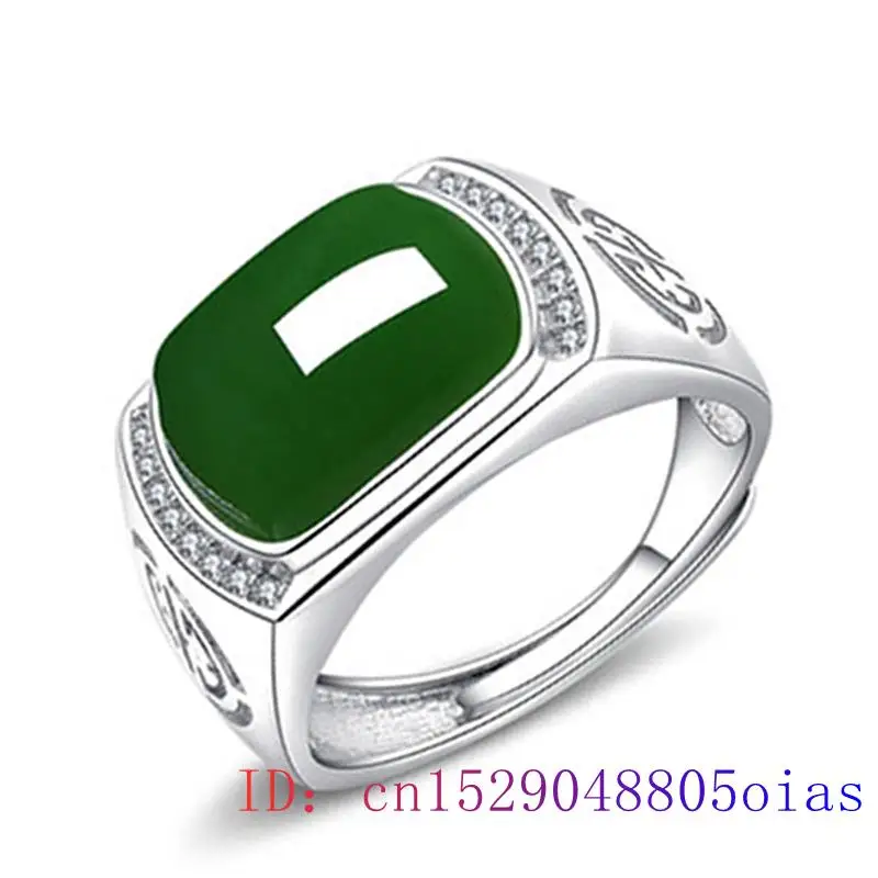 Women'S Accessories And Jewelry - 녹색 옥 반지 선물 패션 남성