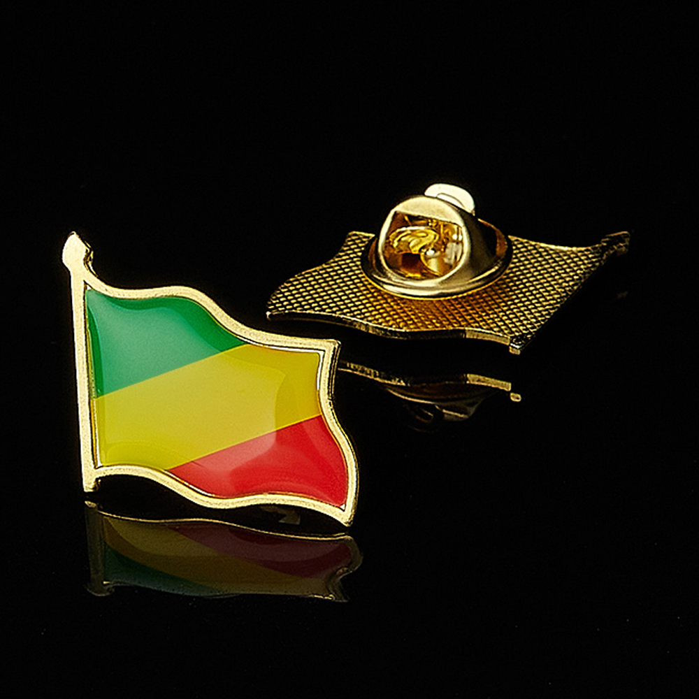 Brooch Pin Gold - 금도금 배지 우정 핀 브로치, 콩고