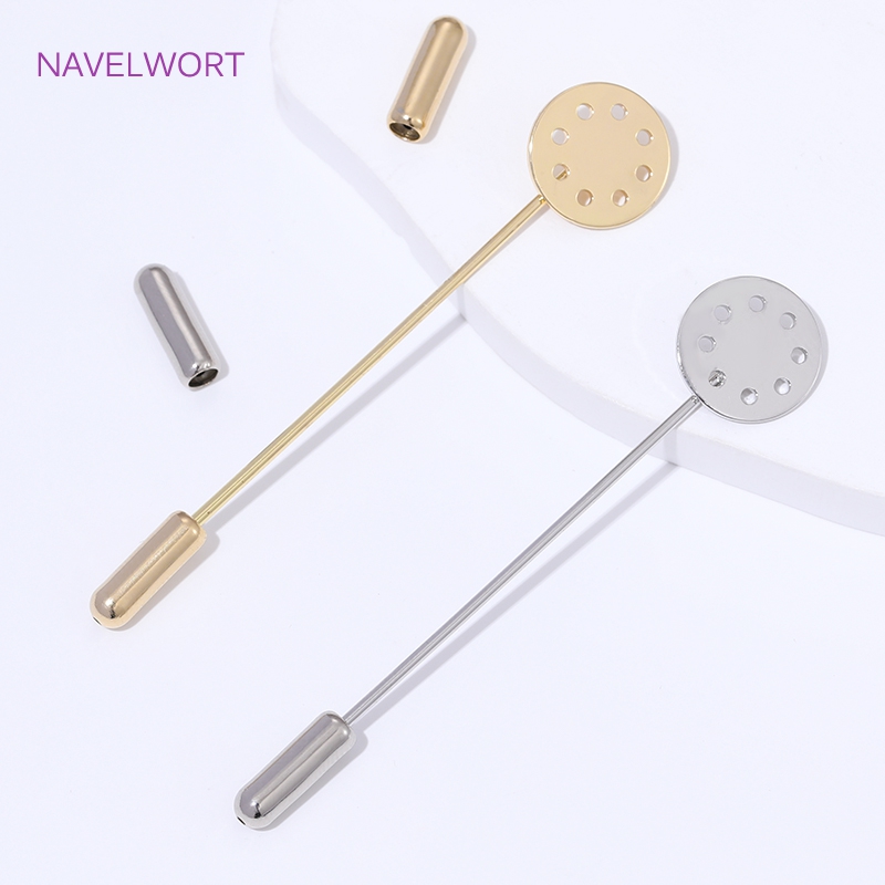 14K 금도금 롱 브로치 안전핀 12mm 블랭크 베이스 - Brooch Pin Gold 리뷰 및 가격