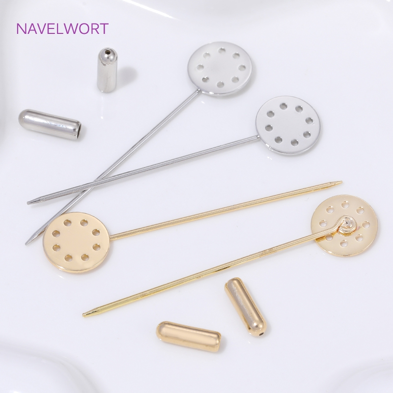 14K 금도금 롱 브로치 안전핀 12mm 블랭크 베이스 - Brooch Pin Gold 리뷰 및 가격