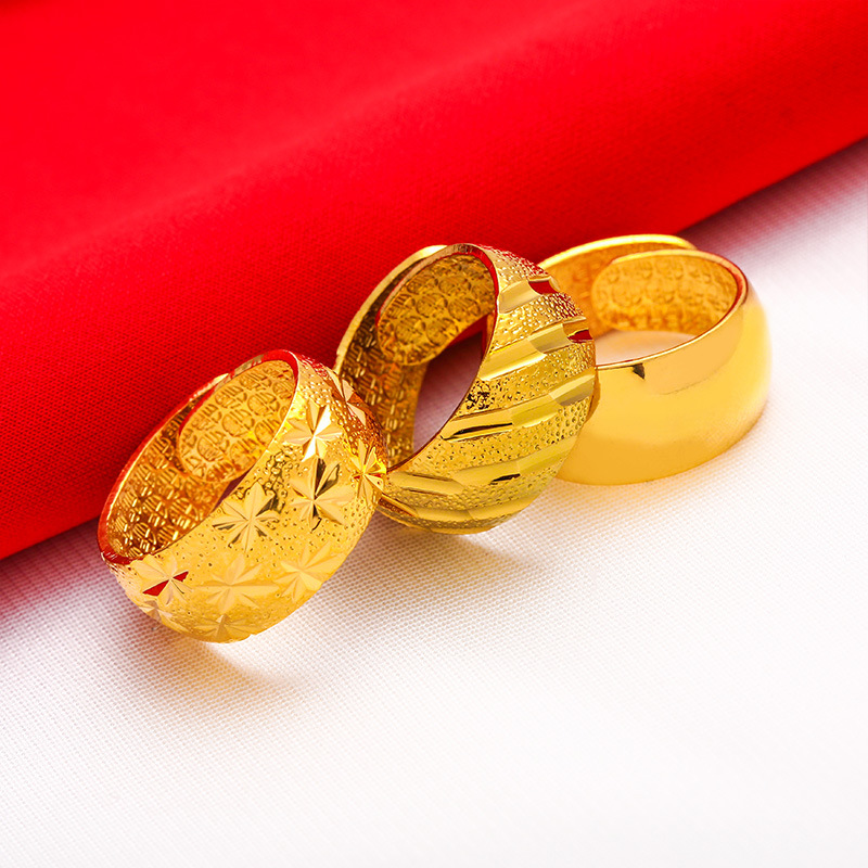 남성 와이드 12mm 대형 링 오프닝 조절 가능한 색상 - Wrap Ring Gold 리뷰 및 가격
