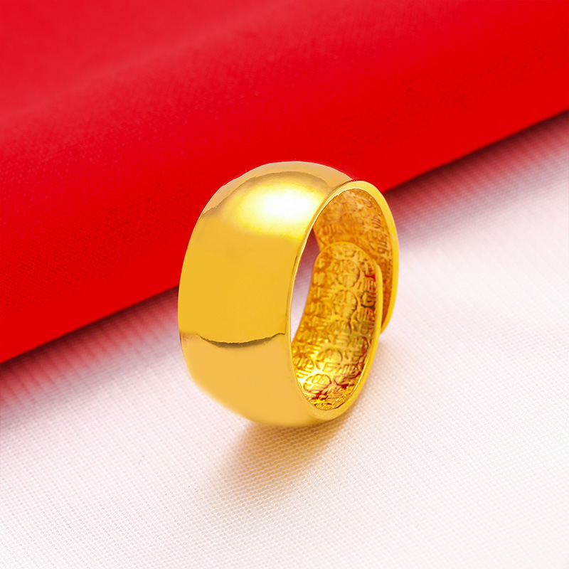 남성 와이드 12mm 대형 링 오프닝 조절 가능한 색상 - Wrap Ring Gold 리뷰 및 가격