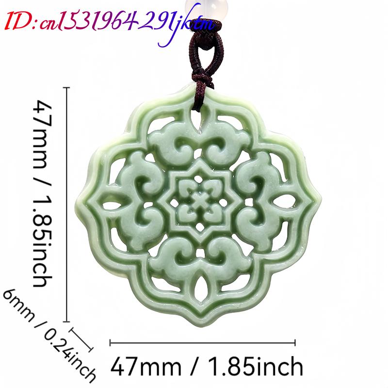 천연 리얼 옥 꽃 펜던트 목걸이, 패션 디자이너, 조각 - Women Accessories Jewelry 리뷰 및 가격