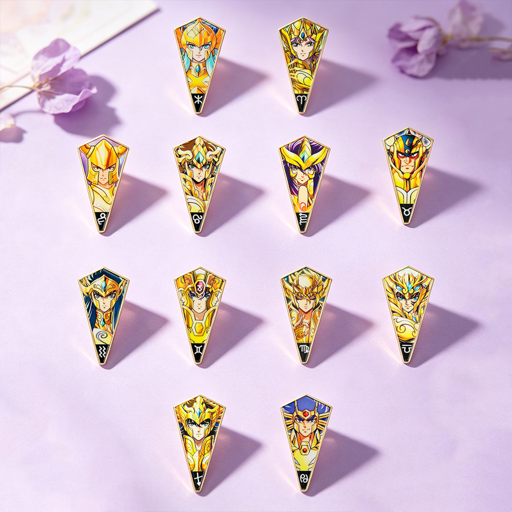 6-12개 애니메이션 세인트 세이야 에나멜 핀, 배낭용 - Brooch Pin Gold 리뷰 및 가격