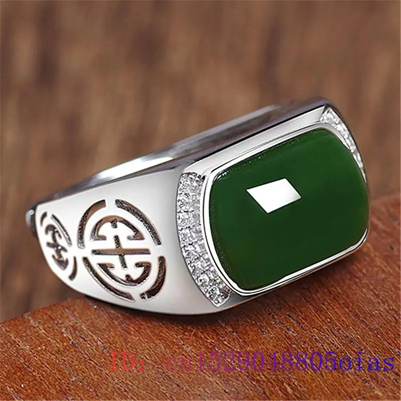 녹색 옥 반지 선물 패션 남성 매력 보석 크리스탈 여성 - Women'S Accessories And Jewelry 리뷰 및 가격
