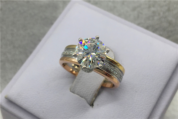맞춤형 솔리드 18K Au750 옐로우 화이트 로즈 골 - Wrap Ring Gold 리뷰 및 가격