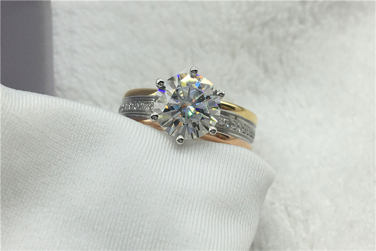 맞춤형 솔리드 18K Au750 옐로우 화이트 로즈 골 - Wrap Ring Gold 리뷰 및 가격