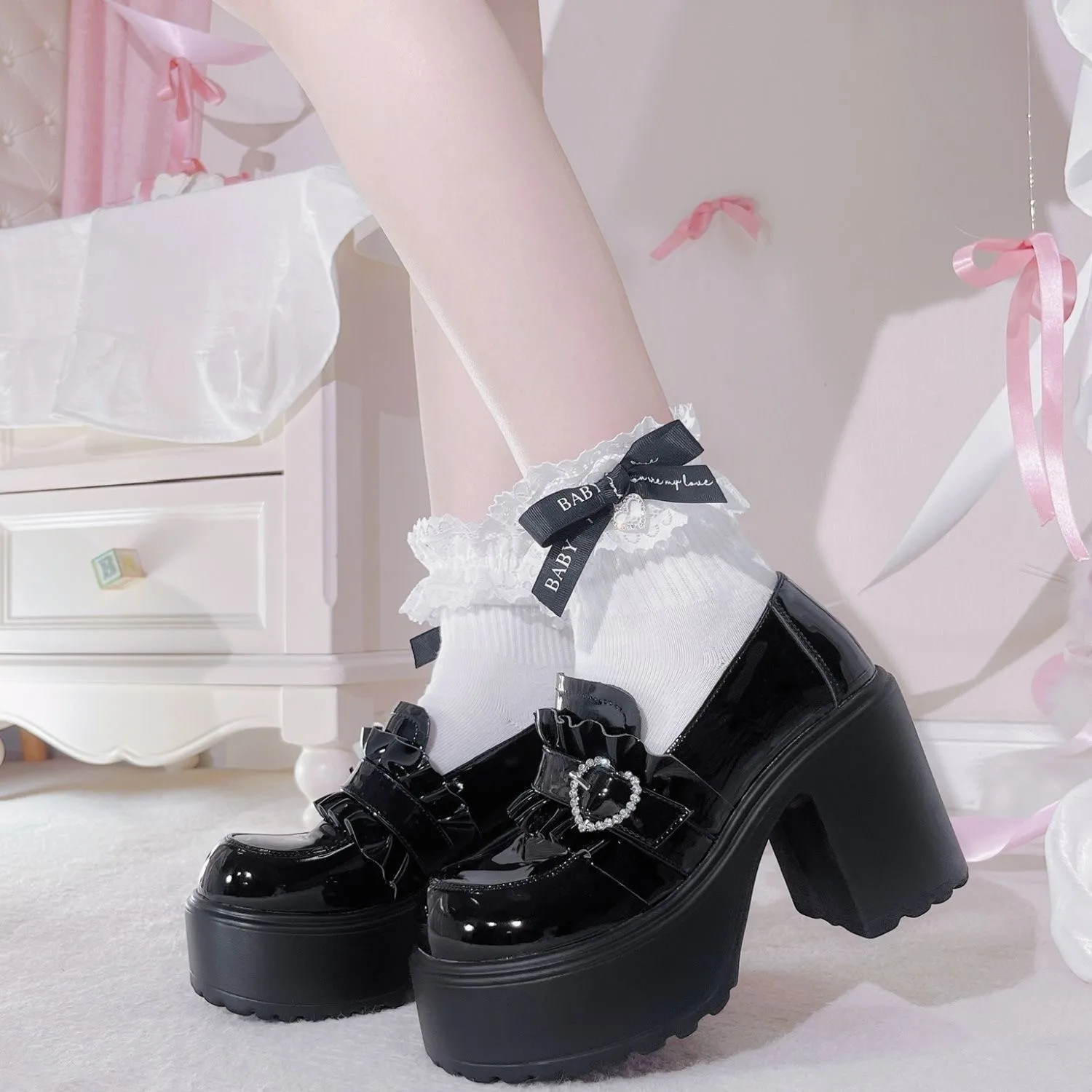 두꺼운 바닥 메리 제인 작은 가죽 신발 여성 2025  - Women'S Accessories Trends 2025 리뷰 및 가격