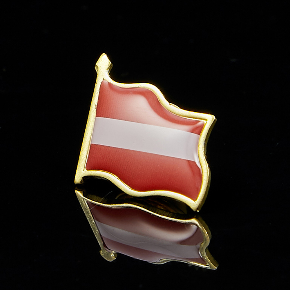 골드 도금 라펠 핀 배지 브로치, 오스트리아 흔드는 국 - Brooch Pin Gold 리뷰 및 가격
