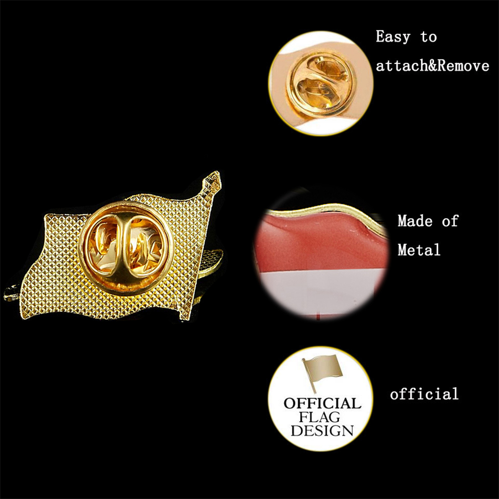 골드 도금 라펠 핀 배지 브로치, 오스트리아 흔드는 국 - Brooch Pin Gold 리뷰 및 가격