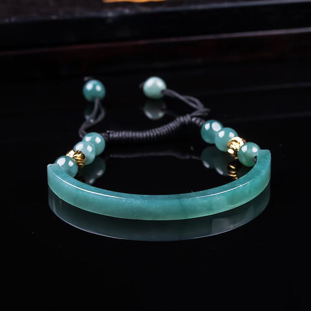 미얀마 비취 팔찌 액세서리 조각된 보석 천연 버마 비취 - Women Accessories Jewelry 리뷰 및 가격