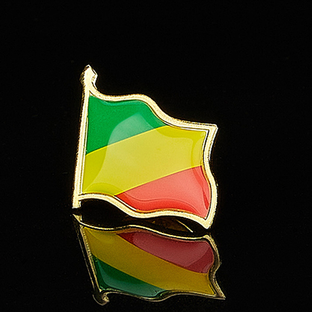금도금 배지 우정 핀 브로치, 콩고 아프리카 국가 국기 - Brooch Pin Gold 리뷰 및 가격