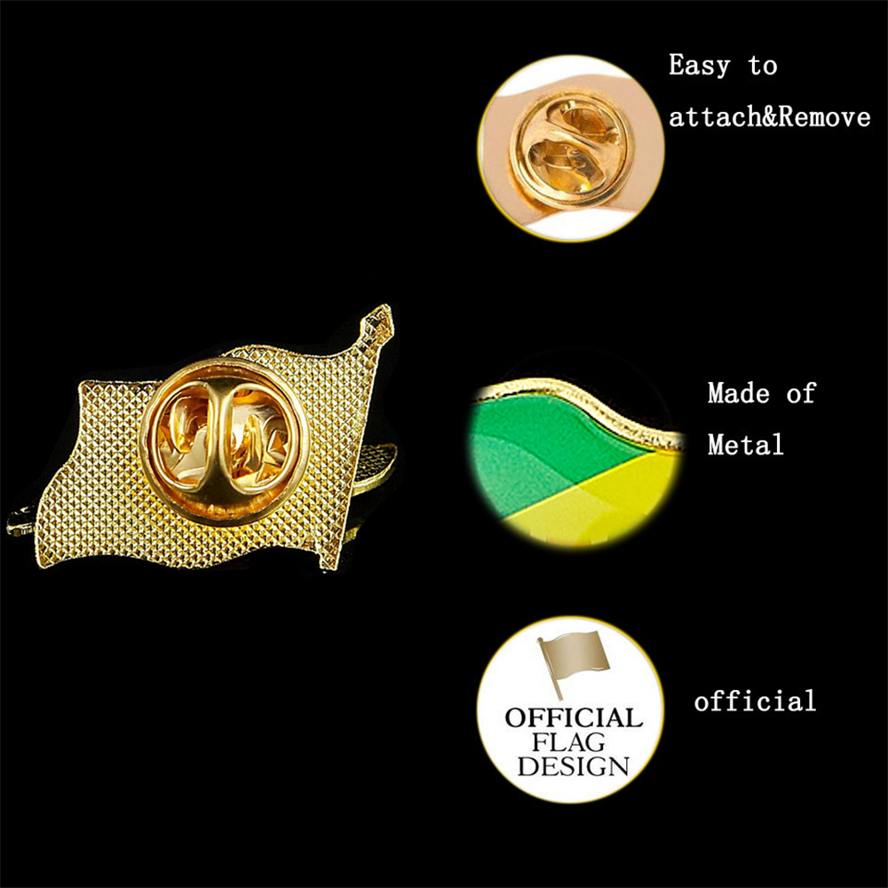 금도금 배지 우정 핀 브로치, 콩고 아프리카 국가 국기 - Brooch Pin Gold 리뷰 및 가격