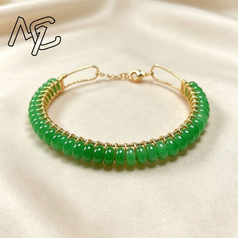 천연 건조된 푸른색 옥 구슬로 만든 계산기 모양 팔찌, - Women Accessories Jewelry 리뷰 및 가격