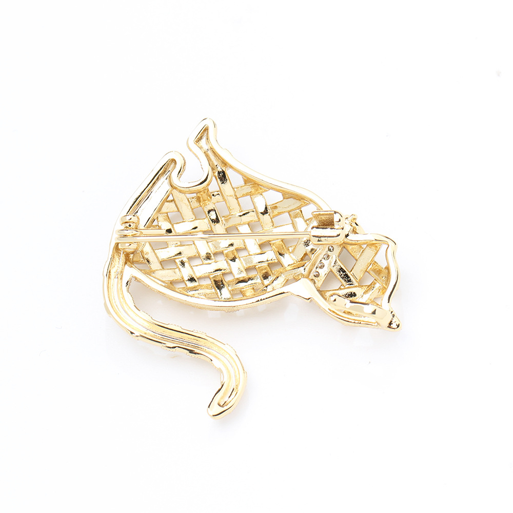 디자인 센스 컬렉션 골드 키튼 브로치 귀엽고 다재다능한 - Brooch Pin Gold 리뷰 및 가격