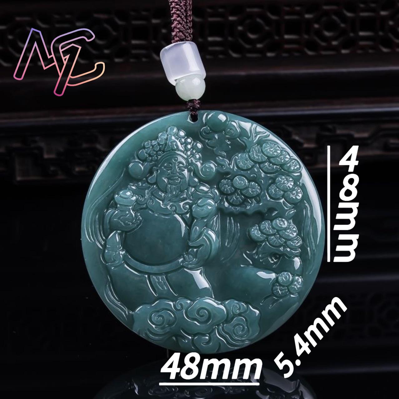 버마산 비취 재물신 펜던트 부적 여성용 선물 빈티지 액 - Women Accessories Jewelry 리뷰 및 가격