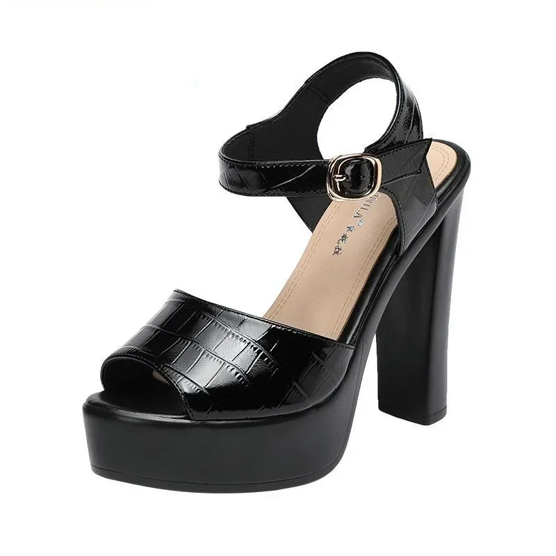 10cm 13cm 패션 정품 가죽 샌들 청키 플랫폼 슈 - Women'S Accessories Trends 2025 리뷰 및 가격