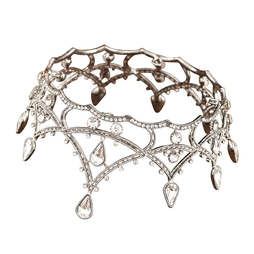 1pc 바로크 크리스탈 크라운 우아한 복고풍 스타일 웨 - Women'S Wedding Accessories 리뷰 및 가격