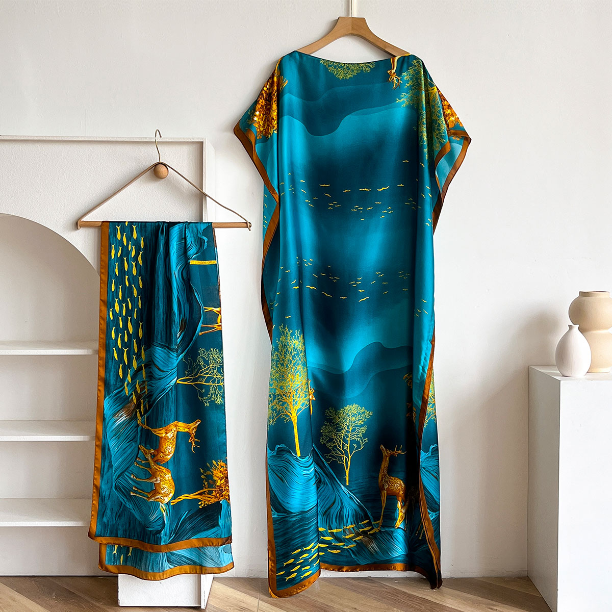 여성용 롱 숄 두바이 패션 MUMU 디자인 실크 소프트 - Women'S African Accessories 리뷰 및 가격