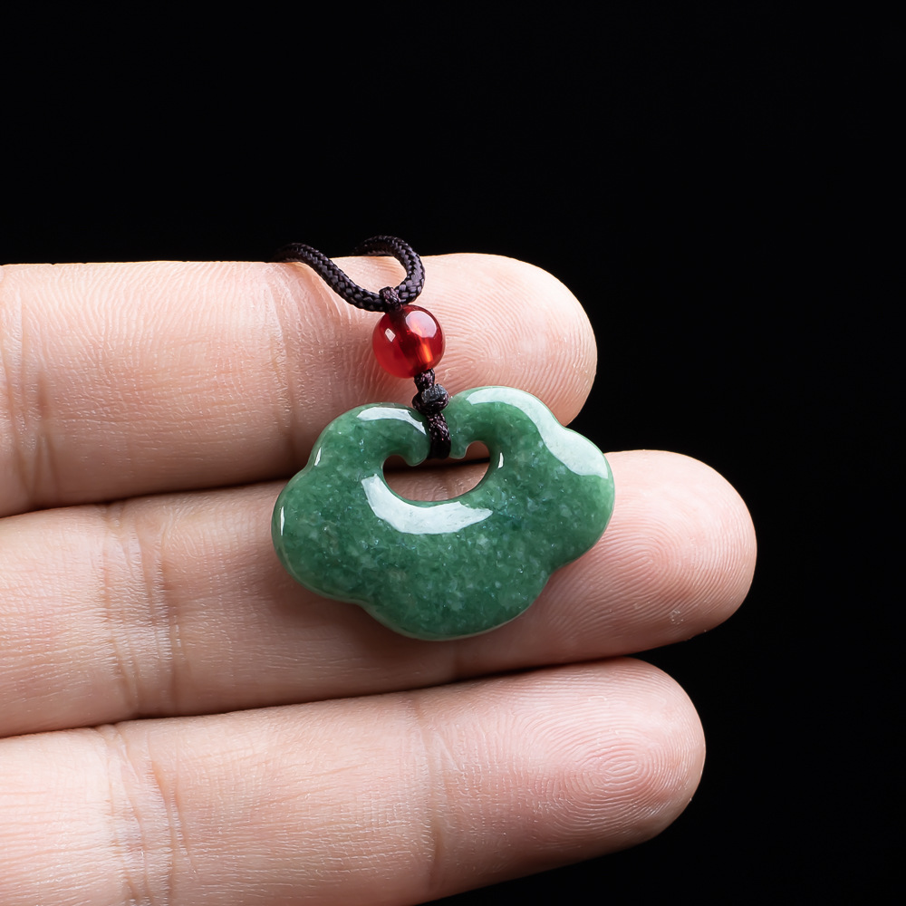 천연 미얀마 비취 루이 펜던트 목걸이 패션 조각 부적  - Women Accessories Jewelry 리뷰 및 가격