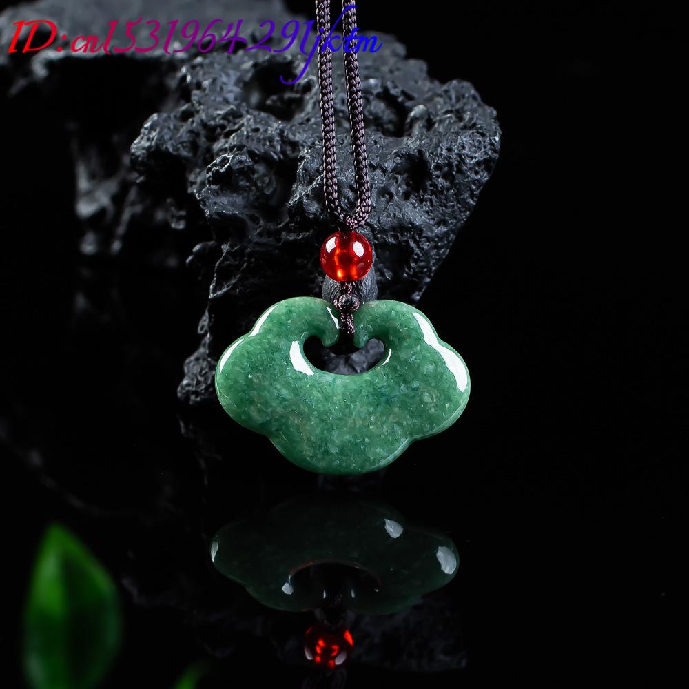 천연 미얀마 비취 루이 펜던트 목걸이 패션 조각 부적  - Women Accessories Jewelry 리뷰 및 가격